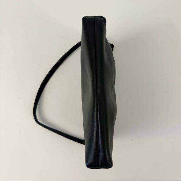 Coach Pleated Black Leather Wristlet Wallet Mini Bag Soft Genuine Leather - Picture 4 of 11